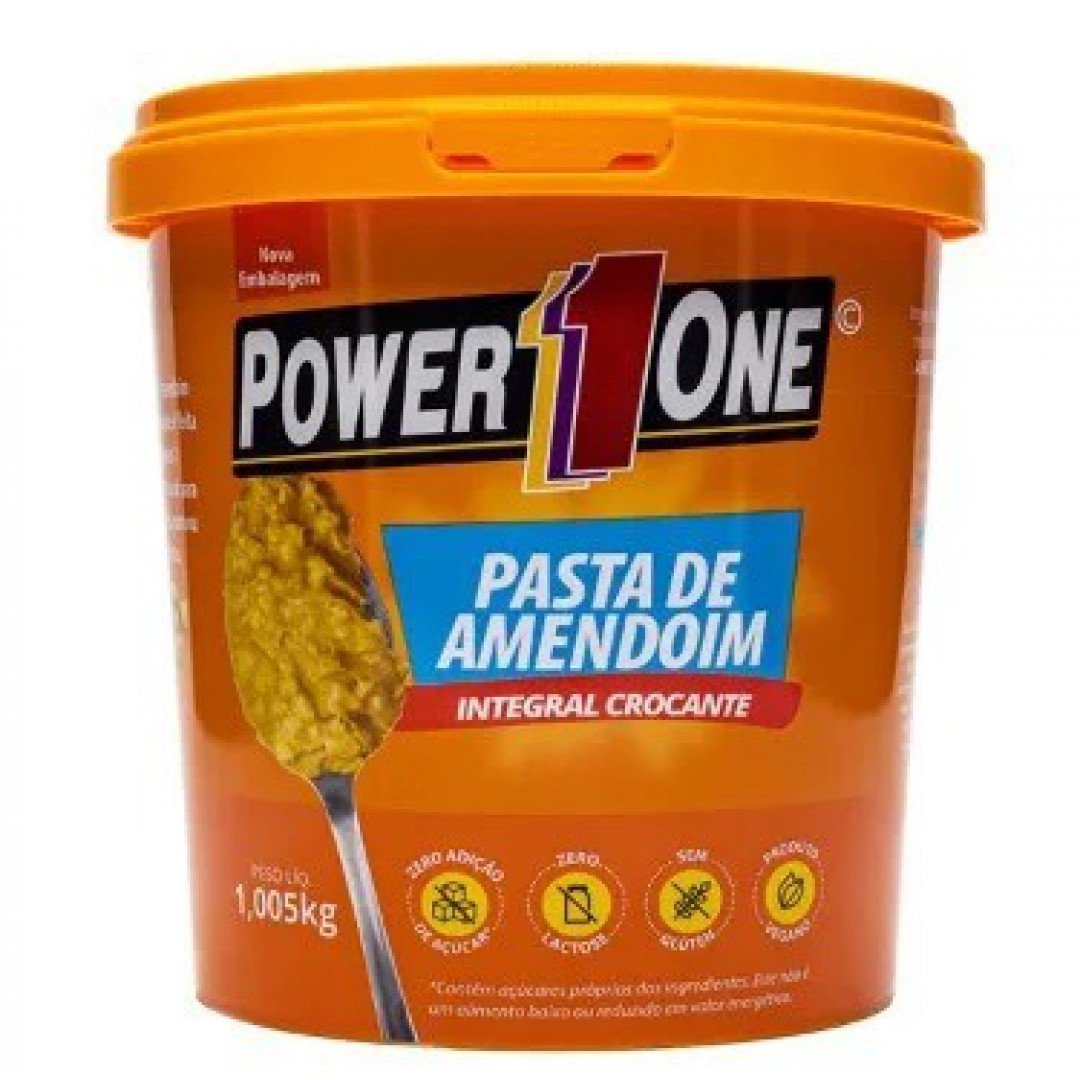 PASTA DE AMENDOIM POWER ONE CROCANTE - 1,005 KG