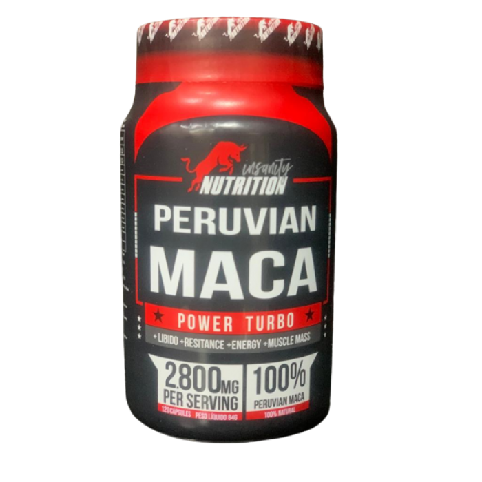 MACA PERUANA POWER TURBO INSANITY NUTRITION - 120 CAPS